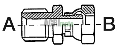 Technical drawing for ADAPTOR
FS 3/8” BSP – M 3/8” BSP
