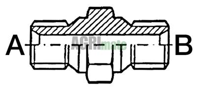 Technical drawing for ADAPTOR
M 5/8” BSP – M 3/4” BSP