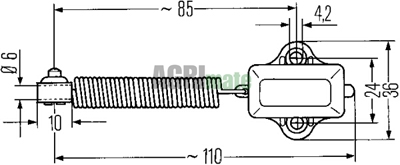 Technical drawing for BRAKE STOP SWITCH
