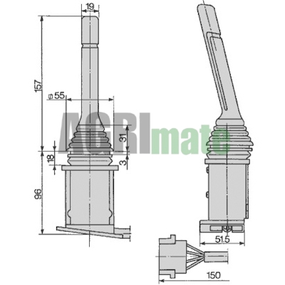 Technical drawing for STEERING COLUMN SWITCH
HORN-LIGHTING