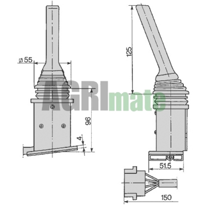 Technical drawing for STEERING COLUMN SWITCH
HORN-LIGHTING