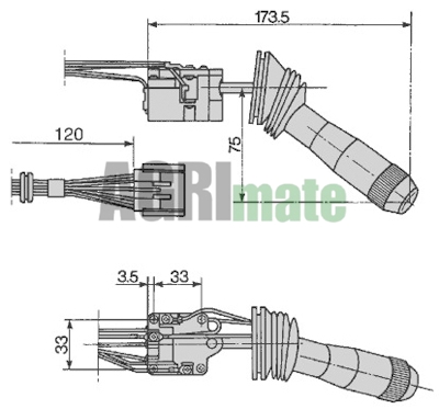 Technical drawing for STEERING COLUMN SWITCH
HORN-LIGHTING