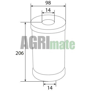 Technical drawing for OIL FILTER