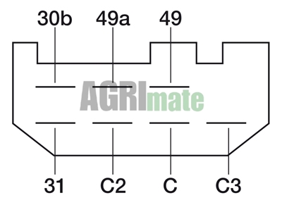 Technical drawing for FLASHER UNIT
12V – (8 X 21W)