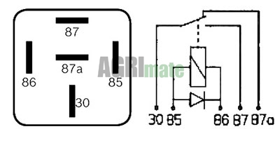Technical drawing for RELAY
12V – 25/10A