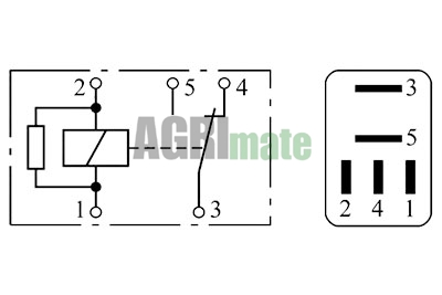 Technical drawing for MINI RELAY
12V – 15/6A