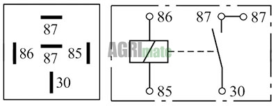 Technical drawing for RELAY
12V – 40A