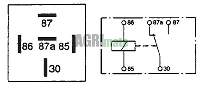 Technical drawing for RELAY
12V – 40/30A
