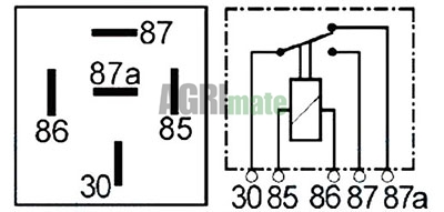 Technical drawing for RELAY
12V – 25A