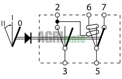 Technical drawing for REVERSER SWITCH
