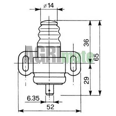 Technical drawing for WIPER SWITCH