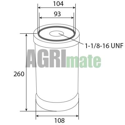 Technical drawing for OIL FILTER