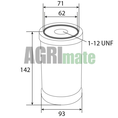 Technical drawing for OIL FILTER