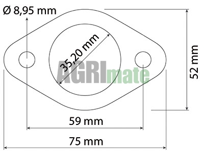 Technical drawing for GASKET