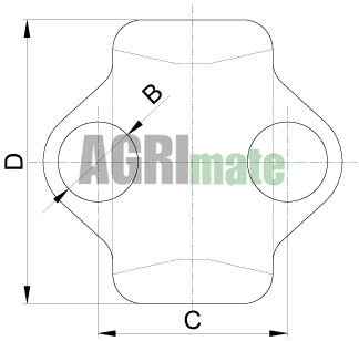 Technical drawing for YOKE