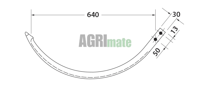 Technical drawing for ALUMINUM NEEDLE