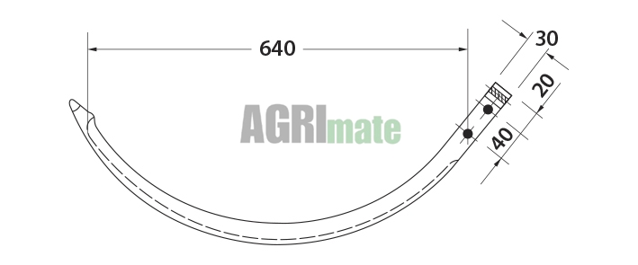 Technical drawing for ALUMINUM NEEDLE