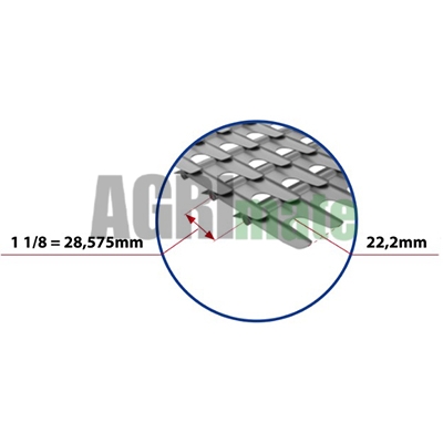 Technical drawing for UPPER SIEVE
HC 1” 1/8
