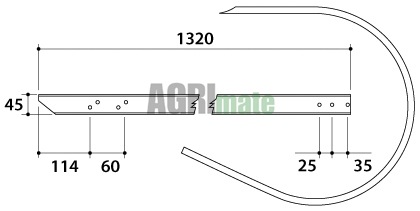 Technical drawing for PICK-UP GUIDE BAND