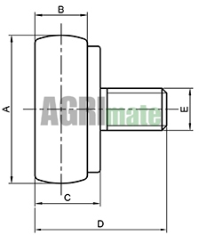 Technical drawing for PISTON ROLLER