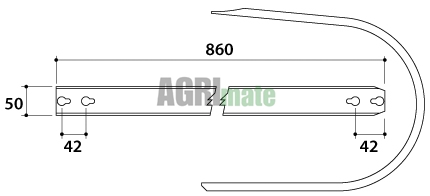 Technical drawing for PICK-UP GUIDE BAND
