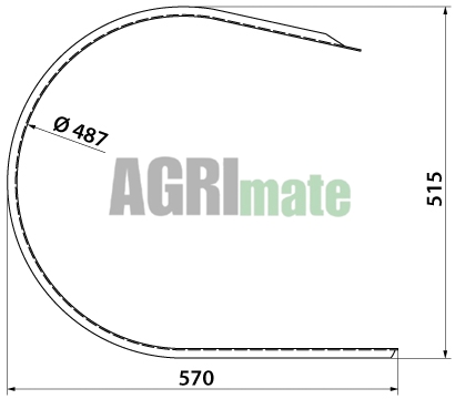 Technical drawing for PICK-UP GUIDE BAND