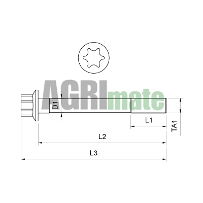 Technical drawing for CYLINDER HEAD BOLT
L 140 mm