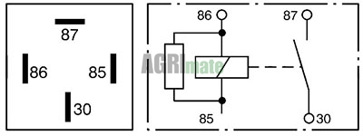 Technical drawing for RELAY
40A