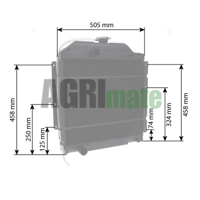 Technical drawing for RADIATOR
TRACTOR WITH AIRCO