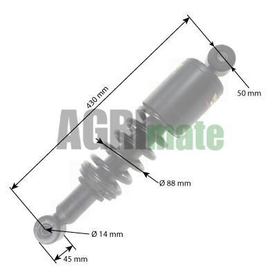 Technical drawing for CAB SHOCK ABSORBER