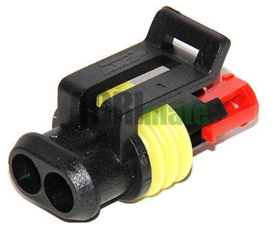 Technical drawing for SUPERSEAL CON. 1.5 mm MALE
FOR FEMALE TERMINAL – 2 POLES