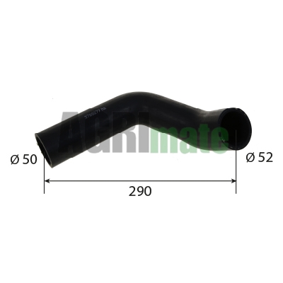 Technical drawing for RUBBER HOSE PREFORMED
Ø 50 X 52 MM
