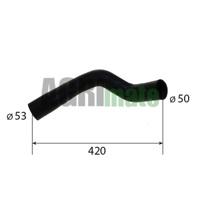 Technical drawing for RUBBER HOSE PREFORMED
Ø 50 X 53 MM