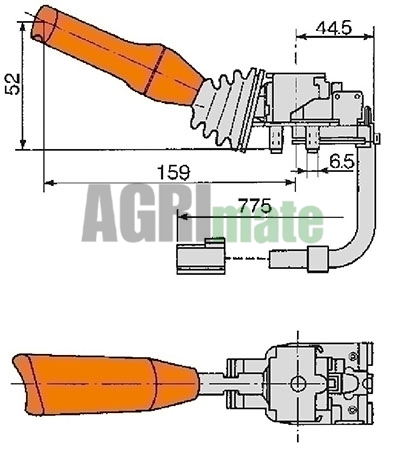 Technical drawing for COMBINED SWITCH