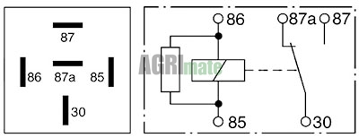Technical drawing for RELAY
12V – 30/20A