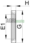 Technical drawing for OIL SEAL
Ø 56 X 105 X 25 MM
