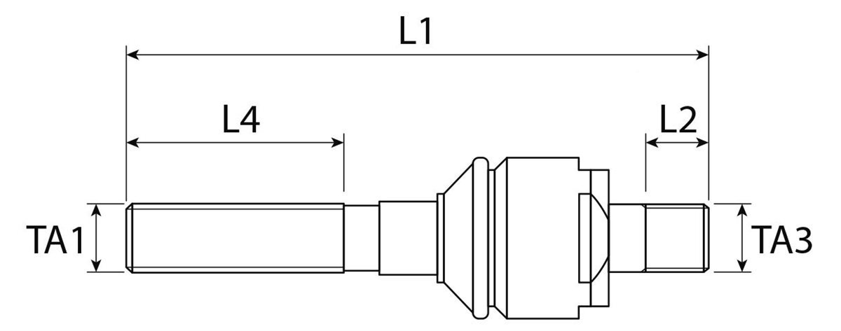 Technical drawing for BALL JOINT