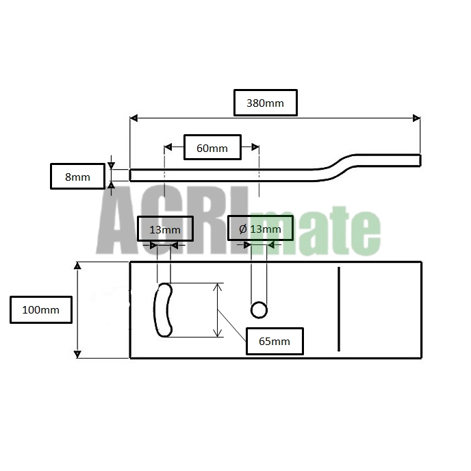 Technical drawing for MOULDBOARD EXTENSION
LEFT