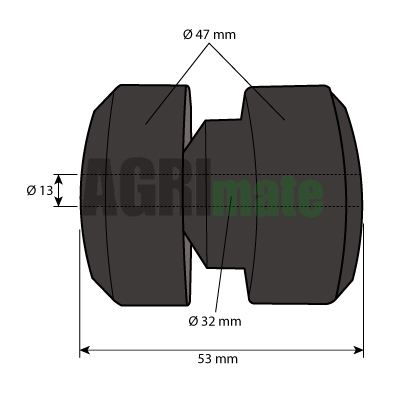 Technical drawing for SILENTBLOCK
Ø 13.5 x 48 MM