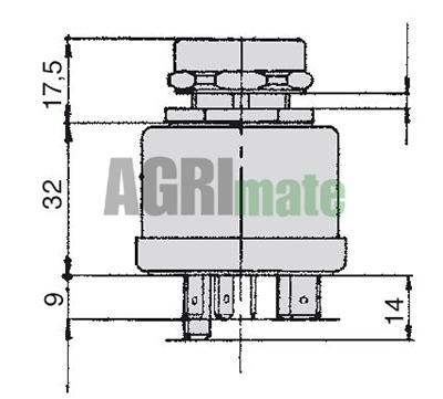 Technical drawing for START SWITCH