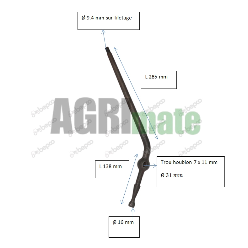 Technical drawing for GEARSHIFT LEVER