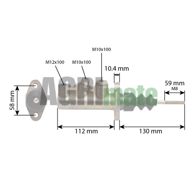 Technical drawing for MASTER BRAKE CYLINDER
SYNTHETIC OIL