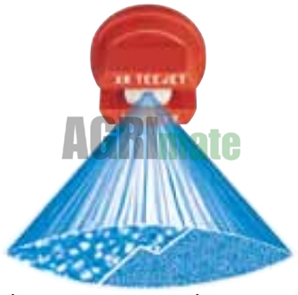 Technical drawing for FLAT JET NOZZLE –  GREEN
XR-VP – 110° – 1 / 4 Bar