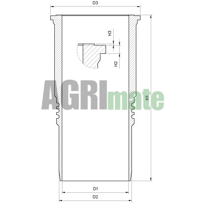 Technical drawing for FINISHED CYLINDER LINER
Ø 110.9 X 131.7 MM – L 240 MM