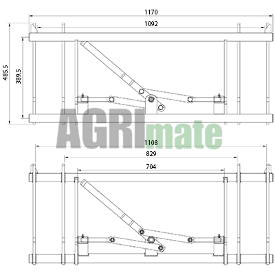Technical drawing for QUICK CHANGE FRAME WELD END