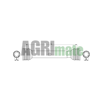Technical drawing for Protection P-line
PG20/25 – L = 1000 – P300/400/500