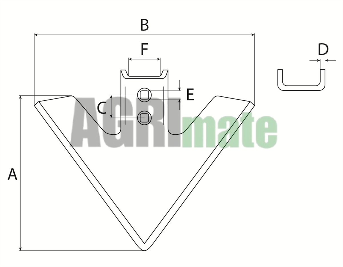Technical drawing for DUCKFOOT SHARES
200 X 5 MM