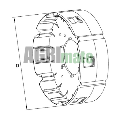 Technical drawing for ADAPTER PROTECTION P-LINE
PG20 – Ø 162