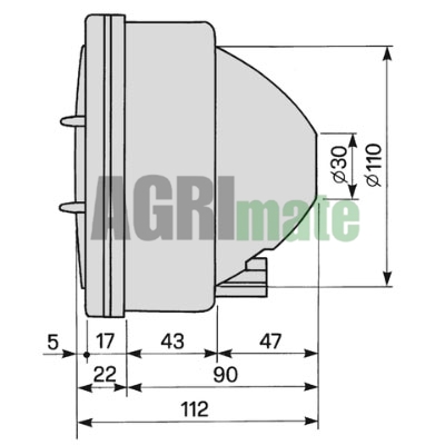 Technical drawing for HEADLIGHT
