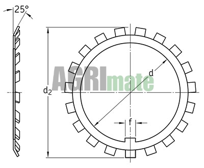 Technical drawing for LOCK WASHER
MB 6